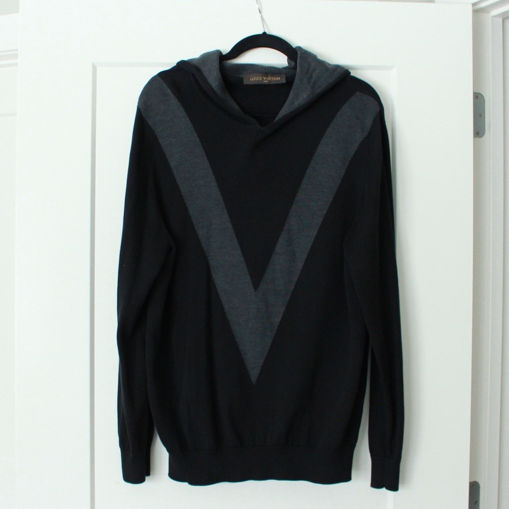 LOUIS VUITTON Cotton/Silk Hooded Sweater